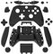 WPS Matte Gehäuse Full Shell Set Frontplatten + ABXY Tasten + RB LB Stoßstangen + Rechts / Links Schienen für Xbox One S Slim (3,5 mm Kopfhörerbuchse) Controller (Schwarz)