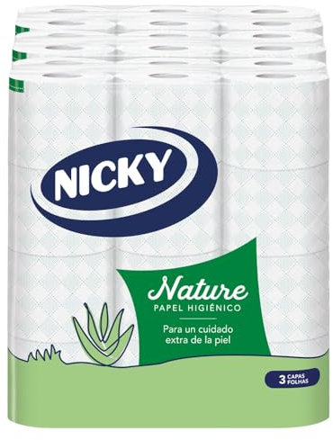 Nicky Nature Toilettenpapier, 72 Rollen, 3 Schichten