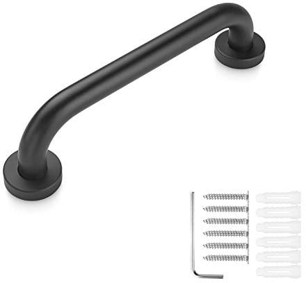 ASelected Grab Rails Bath Shower 12 Inch (30cm) Safety Support - Black