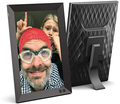 NIX 10.1 Inch Digital Photo Frame. HD Photos in Same Slideshow, IPS Display, Auto Picture Rotation, Energy Saving Motion Sensor, Wall Mountable, Clock/Calendar Function, Remote Control