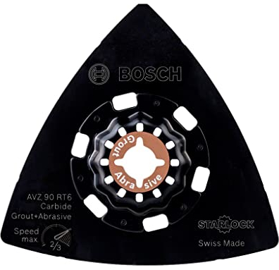 Bosch 1x Expert AVZ 90 RT10 Sanding Plates (for Hardwood, Softwood, Ø 90 mm, Grit 100, Professional Accessory Multitool)
