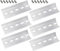 CYUaoao 6 Pièces Rails DIN Montage 35 x 100 MM Rail DIN Aluminium U-Groove en Couleur d’Argent pour Installation de Disjoncteur ou de Relais