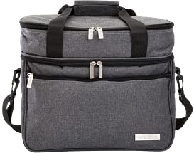 Twistshake Kühltasche 21 L für Babynahrung und mehr | 3 Fächer | Faltbar, Grau