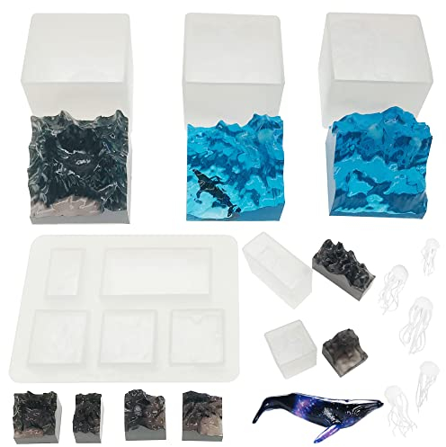 NA NA Woohome Silicone Mould for Resin, Resin Casting Molds Epoxy Silicone Moulds (3)