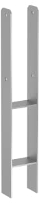 H-Pfostenträger für Beton Feuerverzinkt Größe: 141 x 600 x 6,0 mm H Anker für Pfosten