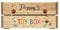 Second Ave Personalised Dog Pet Toy Box Wooden Crate Storage Tidy
