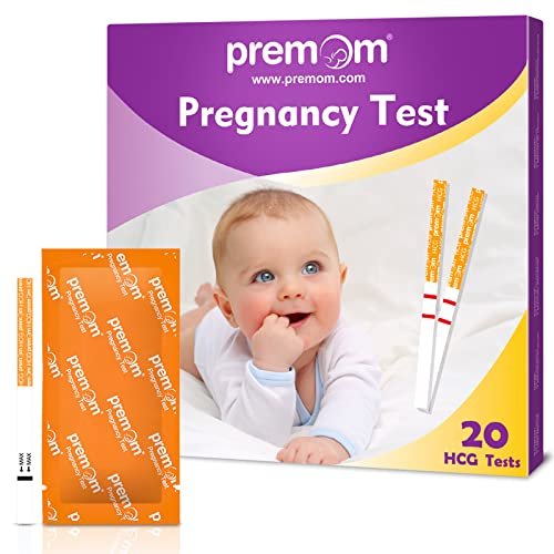 Premom 20 x Schwangerschaftstest Frühtest Ultraempfindliche Frühschwangerschaftstest: Pregnancy Test 10 mIU/ml - Testen Sie die Schwangerschaft Tage vor dem Ausbleiben der Periode - 20 SST