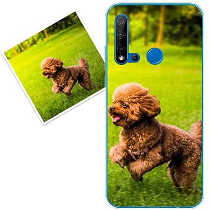 KARTXITAI personalisierte Handyhülle Kompatibel mit Huawei P20 lite (2019)/nova 5i,hülle selber gestalten-case personalisiert mit Foto,Bildern,oder Text selbst gestalten + 1 x Handykette Universal