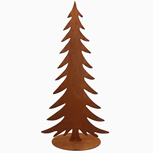Rostikal Weihnachten Deko Tannenbaum 50 cm Weihnachtsdeko aussen Gartendeko Rost
