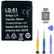 Aousavo LQ-S1 ersatz akku LQ-S1 Kompatibel mit AB-S1 DJ-09 DZ09 GJD HKS-S1 FYM-M9