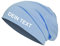 Roughtex Jersey Beanie personalisierbar Mütze Baumwolle Bedrucken Lassen eigener Text frei positionierbar Heather Indigo XL/XXL