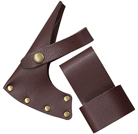 Alipis Lederbeilkopfhülle Für Outdoor Beil Schutz Schutzhülle Beilabdeckung Aus Langlebigem Leder Mit Schnittschutz Camping Wandern