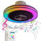60CM Deckenventilator mit Beleuchtung RGB Farbwechsel Dimmbar LED Ventilator Deckenleuchte mit Fernbedienung & APP Leiser Ventilator Deckenlampe für Schlafzimmer Wohnzimmer Kinderzimmer Lüfter Licht