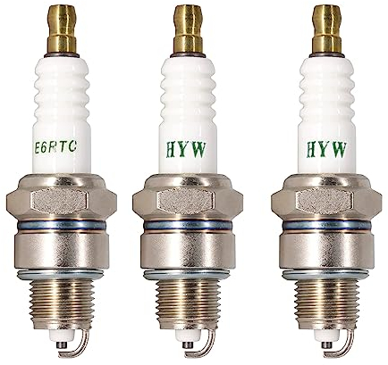 CHEVVY 3 Stück F6RTC Zündkerze für NGK 7822/6634/BPR6ES, 995/WR6DC 7900/WR7DC 3047/W20EPR-U/VW20 F6RTC Zündkerze Ersatzzündkerze Spark Plug Replacement Compatible with Mäher Motorzündkerze