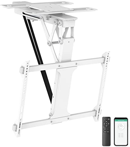 My Wall TV-Deckenhalterung HL47MWL Motorisiert&Klappbar für Flachbildschirme mit Smart Home Steuerung für 32-75 Zoll, Belastung bis 35 kg mit 180° Drehfunktion