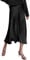 Zeagoo Damen Lange Rock Elegant Seiden Sommerrock A-Linie Casual Party Midirock Hohe Taille Retro Vintage Freizeitrock Schwarz XXL