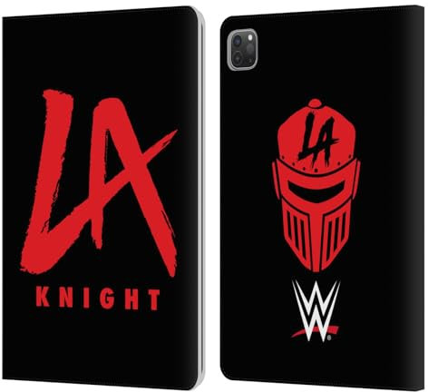 Head Case Designs Offizielle WWE Logo LA Knight Leder Brieftaschen Handyhülle Hülle Huelle kompatibel mit Apple iPad Pro 11 2020/2021 / 2022