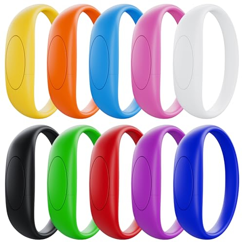 Chiavetta USB 2GB 10 Pezzi Braccialetto PenDrive USB 2.0 Uflatek Chiavette USB 2 GB Elegante Polsino Memoria Stick Novità Penna USB Colori Misti Flash Drive Portatile Chiave USB Regalo per Bambini