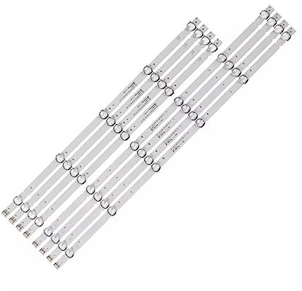TVKSIPAR Tira de LED for iluminación Trasera Apta for LG 55 TV 55UJ6200 55UJ6000 55LJ540V RF-AZ550E30-0501A-12 55UJ620V SDL550WY LD0-910 LC550EGJ 55M9 55E388G