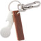 ELBERCRAFT® Karabiner Lederanhänger Einkaufswagenlöser mit Flaschenöffner als Schlüsselanhänger