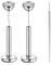 2 Stück Labret Piercing 16g (1.2mm) – G23 Titan Pin Stecker mit 3mm Zirkonia – 10mm Stablänge für Helix, Tragus, Cartilage, Monroe, Lippenpiercing – Push-In Ohne Gewinde, Inklusive Einführhilfe