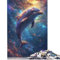 Puzzle 1000 Teile Anime-Delfine Puzzle für Erwachsene Kartonpuzzle Lernspielzeug 38x26cm