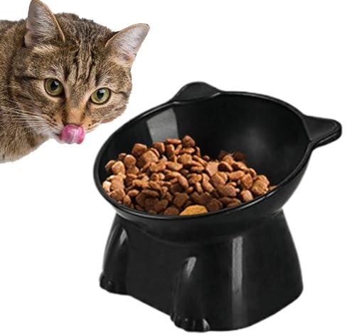 Gamelle Chat Surélevée, Bols Chat De Nourriture, Gamelle pour Chat avec Support, Gamelle pour Chat Et Petits Chiens, Gamelle Chat Inclinée pour Chat, Bol pour Chat Anti Vomissement