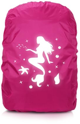 TaleMoon Regenschutz Rucksack Kinder,30-40L Schulranzen Regenhülle Wasserdicht,Regenschutzhülle mit Reflektoren für Jungen Mädchen Schulanfänger