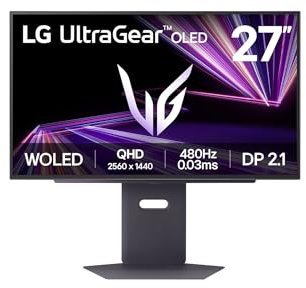 LG UltraGear™ 27GX790A-B Ecran PC Gaming OLED 27 - dalle OLED résolution QHD (2560x1440), 0.03 ms GtG 480Hz, DisplayHDR™ TrueBlack 400, DCI-P3 98.5% (CIE1976), AMD FreeSync Premium Pro, NVIDIA G-Sync