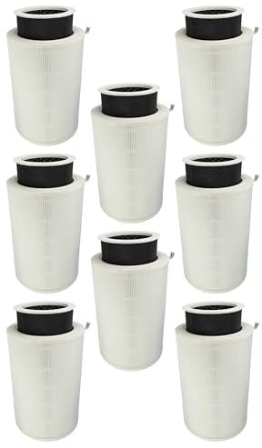 vhbw 8x filtro aria compatibile con Xiaomi Mi Air Purifier Max purificatore d'aria - filtro combinato prefiltro + HEPA + carbone attivo