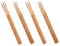 LIGIGWASH 4 Palillos De Fruta Para Fiestas Infantiles Pequeños Tenedores De Ensalada Palillos De Fruta Reutilizables De Madera