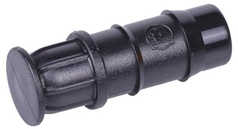 HydroSure Soaker Hose Double Barbed End Plug - 13mm - Black - Pack of 25