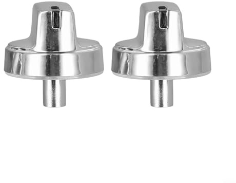 Herdplatten-Brennerknöpfe für WB03X29315, 2er-Pack, Edelstahl-Gasherd-Kontrollknöpfe, einfach zu installierende Ersatzteile für Küchengeräte