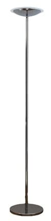 LED Lampadaire 'Malea' (Avec variateur d'intensité tactile) à intensité variable (Moderne) en Argent en Métal e. a. pour Salon & Salle à manger (1 lampe,à A+) de Lampenwelt | Lampadaire Sur Pied