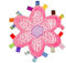 Inchant Bébé Couverture en Peluche Ultra-Doux Étiquettes Cadeau pour Enfant Taggy Couverture Douillette en Peluche
