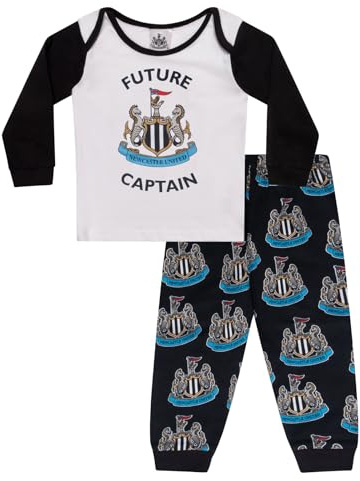Newcastle United Baby Pyjamas Long Boys Kids Official Football Gift