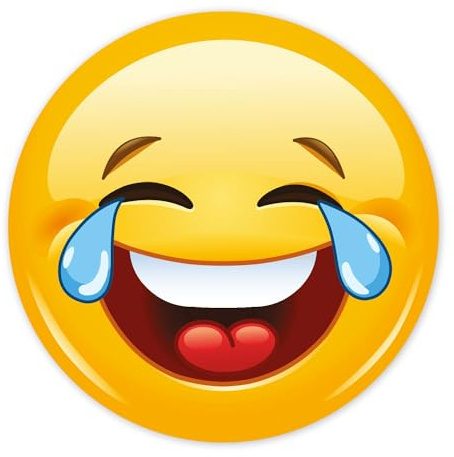 easydruck24de Aufkleber Smile Tears XXL Ø 60 cm - kfz310