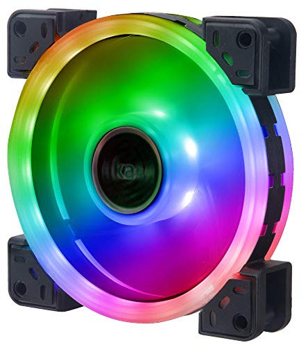 Akasa VEGAS TLX | Addressable RGB Fan | aRGB Cooling Fan | Low Noise | Dual Sided Illumination | Rubber Damping Pads | 120mm | AK-FN101