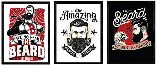 Nacnic Poster barba.Lámina deSiempre mit dekorativem Design. A3 Größe