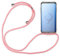 Hülle Kompatibel mit Samsung Galaxy S9 | Handykette Smartphone Halskette Hülle mit Band | Handyhülle mit Kordel zum Umhängen Kompatibel für Galaxy S9 | Rosa