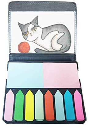 Miaoji Peinture aquarelle Chat auto-adhésif Note Couleur Marqueur