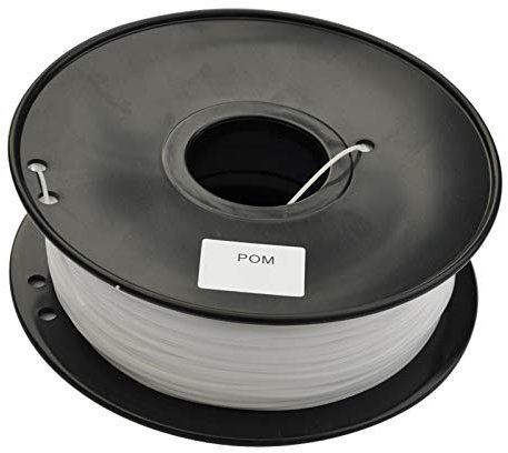 LSB-3D-Druck, 1pc 3D-Drucker Filaments POM (Polyformaldehyd) Kunststoff Gummiverbrauchs Material Passform for MakerBot/RepRap/UP/Mendel (Größe : POM 1.75mm White)