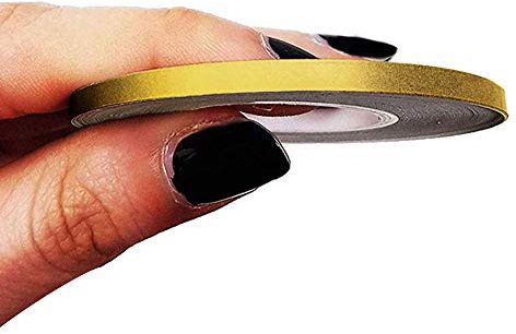 4R Quattroerre.it 10450 Trim Stripes Bandes Adhésives pour Voitures, Or, 3 mm x 10 MT, doré