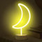 ALEENFOON Licht Zeichen LED Neonlicht Raumdekor Nachtlichter Batteriebetriebene und USB-betriebene Innenbeleuchtung Nacht- und Tischlampen für Schlafzimmer Weihnachtsfeier Bar (Warmweißer Mond)