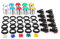 Arcade Buttons, 32mm Small Round SilverPlated Button with LED Light, DIY Joystick Kit