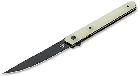 BÖKER PLUS® Kwaiken Air G10 Jade - Gentleman Flipper G10 Taschenmesser mit schwarzer Klinge - Folding EDC Einhand Klappmesser mit Geschenk-Box (Kwaiken Air G10 JADE)
