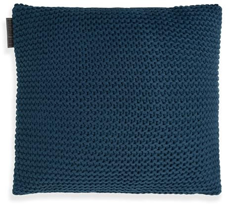 KNIT FACTORY - Vinz Kissen - Petrol - 50x50 cm