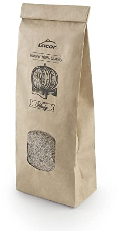 Lacor - 69559 - Fumoir d'aliments, Serri pour fumer, bois de chêne, 100% naturel, Saveur à Whisky : Apporte un goût doux et aromatique, 100 g