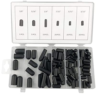Baoblaze Lot de 80 Assortiments de Bouchons sous Vide 5/32 à 3/8 pour Remplacement de Carburateur