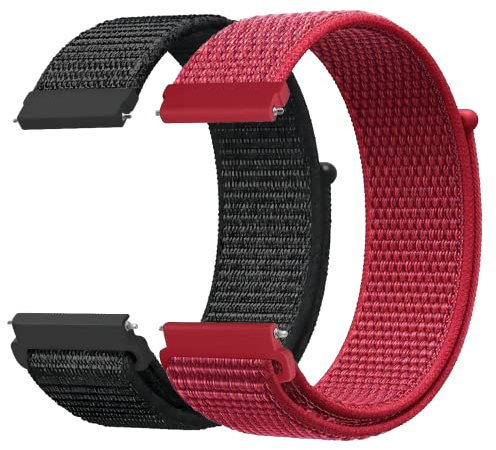 LYYLTX Nylon Fabric Uhrenarmbänder 20mm/22mm Armband für Herren Damen Ersatzband Schnellverschluss Smartwatch Sport Uhren Ersatzarmband Einstellbares Soft Breathable Watch Strap
